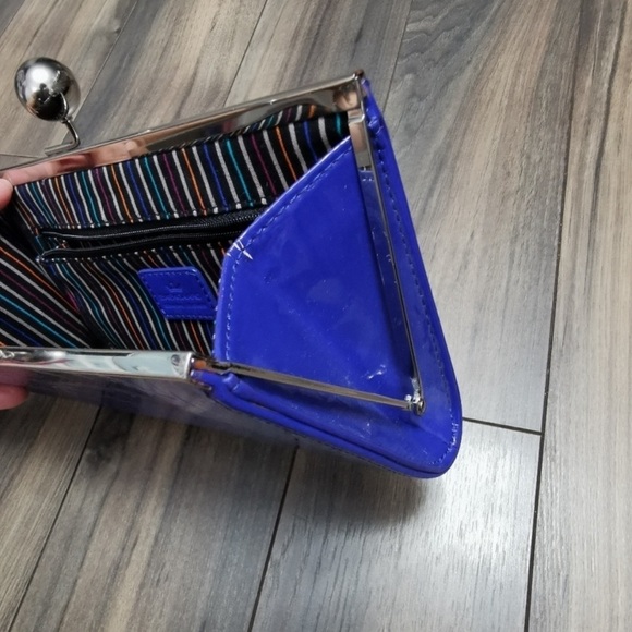 GENUINE leather Kisslock clutch wallet - Picture 4 of 4